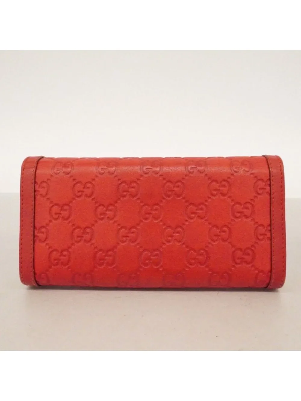 Gucci Wallet Guccissima Leather Red Gold - Picture 10 of 10
